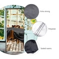 thumbnail image 3 of LIFKOME Rectangular Dust Protection Sofa Loveseat Cover Black Polyester Fiber 1Set, 3 of 4