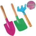 thumbnail image 5 of NUOLUX 3pcs Outdoor Garden Tools Set Rake Shovel Kids Beach Sandbox Toy, 5 of 5