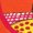ORANGE, variant on Pete The Cat - Papa Petes Pizza - Men's Short Sleeve Graphic T-Shirt