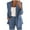 Blue, variant on Meichang Blazers for Women Business Casual Long Sleeve Open Front Cardigan Solid Loose Fit Work Office Blazer Suit Coat Lightweight Dressy Jacket
