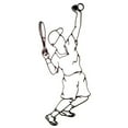 thumbnail image 1 of World Unique TM-0732 Male Tennis Player - 40 x 17 x 0.5 in., 1 of 1