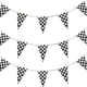 thumbnail image 5 of Bandera de carreras a cuadros en blanco y negro de 60 m, bandera triangular para carreras de F1, para eventos ceremoniales, 5 of 15