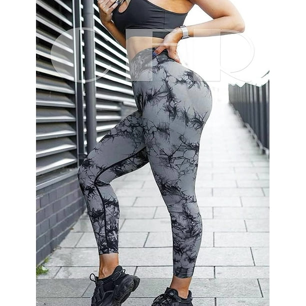 High Waist Push Up Cropped Gym Leggings For Women Tummy Control Gym Tights,  Sport Yoga Pants, Plus Size Fitness Running Pants From Qiyue01, $14.3