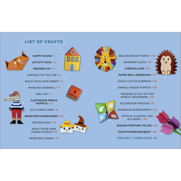 Paper Crafts for Kids: 25 Cut-Out Activities for Kids Ages 4-8