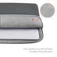 thumbnail image 5 of LLAYOO 15.6 Inch Laptop Sleeve Case Soft Fluffy Lining Cover Carrying Bag with Front Pocket & Accessories Pouch,Compatible with 15.6" Notebook Computer Chromebook(Gray,Upgraded Version), 5 of 7