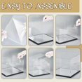 thumbnail image 3 of GHSDFBB Clear Baseball Hat Display Case Crystal Acrylic Helmet Display Box with Stainless Steel Risers Baseball Holder Stand Memorabilia Helmet Display Case for Baseball(9.6x9.3x7.3 Inch), 3 of 7