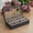 Ebony Black, variant on 12-Slot Solid Wood Watch Box with Glass Lid, Velvet-Lined Display Case with Removable Pillows, Ebony Black