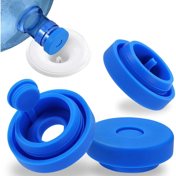 5 Gallon Water Jug Cap, Reusable Leak Proof Water Bottle Replacement Caps, Fits Standard 55mm Opening for 3 & 5 Gallon Water Jugs, 3 Pack
