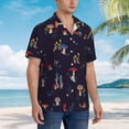 thumbnail image 5 of Bixox Men's Hawaiian Shirts Men's Mushrooms3 Print Short-Sleeve Shirt-3X-Large, 5 of 8