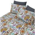 thumbnail image 2 of Luxior Collection 100% Cotton 6 Pcs Bed Sheets Set, 144TC, Deep Pocket upto 16" (1 Flat 1 Fitted 4 Pillowcases), 2 of 4