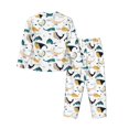 thumbnail image 2 of Uemuo Cute Whale Pattern Womens Pajama Sets,PJ Set for Women,Pajamas for Women Logo,Long Sleeve Pajama Set for Women,Soft Long Sleeve Top With Pants-Large, 2 of 9