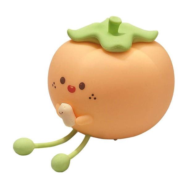 Lámpara LED táctil novedosa para decoración de habitación infantil, luz nocturna para bebés, mujeres y adolescentes. Naranja