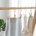 thumbnail image 4 of Clothes Pins 12 Pack Clothespins With Plastic Rope For Clothesline Drying Clothing Clips Small Mini HUSERYT, 4 of 5