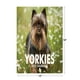 Yorkie Calendar 2023 Monthly Wall Hanging Calendars Yorkshire Terrier