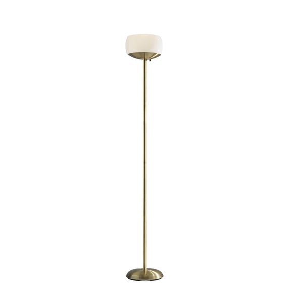 Jessica 300W Torchiere Floor Lamp in Brass