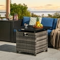 thumbnail image 4 of Gymax 29'' Propane Rattan Firepit Table w/ Lava Rocks & Protective Cover Metal Frame, 4 of 10