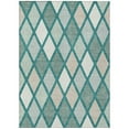 thumbnail image 2 of Addison Rugs Chantille Indoor/Outdoor Transitional Diamonds Teal Washable Rectangle Rug, 9' x 12', 2 of 6