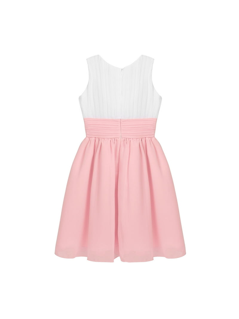 sachin and babi light blue dress Elegant Blush Pink Pleated Chiffon Summer Dress