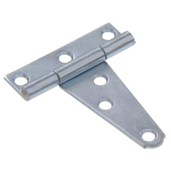 Hillman Group 851668 Carded - Light T- Hinge, Zinc - 4 in.