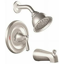 Moen 82910SRN Banbury Tub/Shower Faucet Handle, Spout & Showerhead, Brushed Nickel - Quantity 2