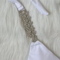 thumbnail image 3 of WILLBEST White Bikini Women Halter Handmade Diamond Jewel Bikini Set Two-Piece Low Waist Swimwear Bathing Suit Swimsuit, 3 of 5