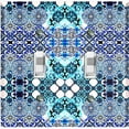 thumbnail image 1 of Metal Light Switch Plate Cover Blue Teal Mosaic Tile Pattern TIL006, 1 of 13