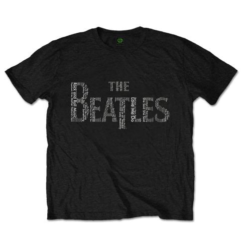 The Beatles Unisex T-Shirt Drop T Songs (Small)