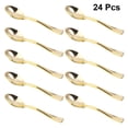 thumbnail image 3 of 24pcs Mini cucharas plásticas cucharas torta de cucharas desechables Postre cucharas de helados para Casa Comprar Partido de oro HOMEMAXS mx5846606, 3 of 5