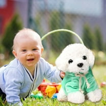 ToysYGift Stuffed Animal Simulation Dog, Realistic & Lifelike Soft Handmade Standing Dog Plush Toy Puppy,Christmas Birthday Gift for Boys and Girls