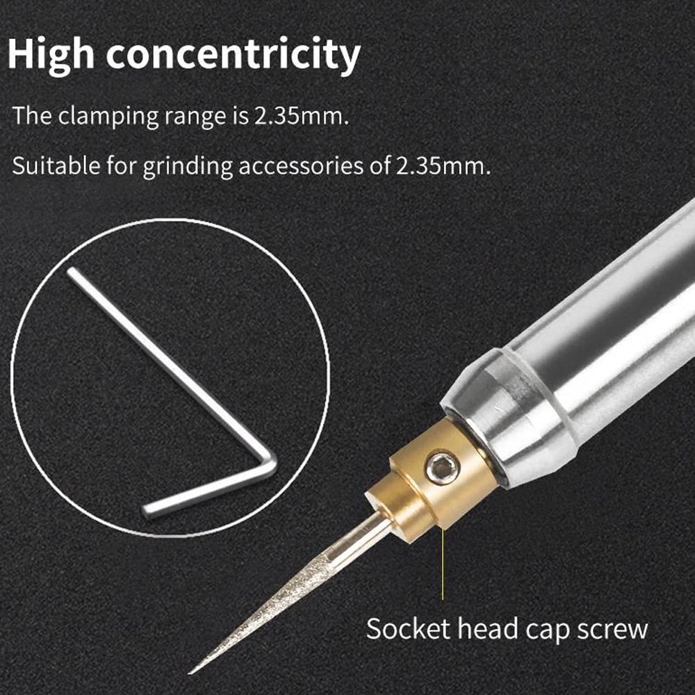 Cordless Electric Engraver Pen Tool Kit with 35000 RPM Speed, Rechargeable Battery, For Metal Wood Glass Jewelry Engraving DIY Craft Projects