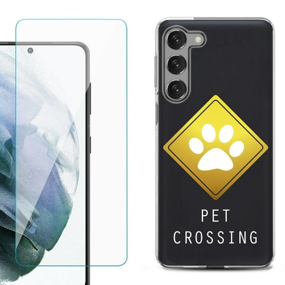 Shockproof Fashion Phone Case for Samsung Galaxy S23 5G, by OneToughShield ® - Pet Crossing