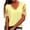 Yellow, variant on Vetement Femme ete 2025 Women's Loose V Neck T Shirt Shirt With Lace Stitching Casual T Shirts for Women Compression Shirts Women Long Sleeve And Set for Long Sleeve Loose Fit Sleeves M M
