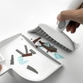 thumbnail image 4 of Mini Broom and Dustpan Set Small Dustpan and Brush Set Whisk Broom and Dustpan Set Small Broom and Dustpan Set for Desk, Home, Kitchen Necessities, Small Dust pan and Brush Set Blue Blue Blue, 4 of 5