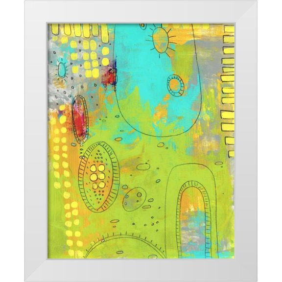 Ogren, Sarah 26x32 White Modern Wood Framed Museum Art Print Titled - Green Monster