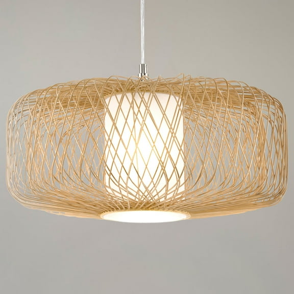 Luxury Natural Pendant, Natural Rattan, UHP4534