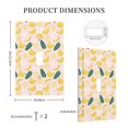 thumbnail image 3 of Fotbe Banana With Leaves Print Duplex Receptacle Wall Plate, 1-Gang 5.0" x3.0" Wall Outlet Covers, Dual Outlet Faceplates Covers, Color-matched Screws Included-Style T, 3 of 6