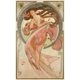 thumbnail image 2 of Vintage Apple Collection 16x24 White Modern Wood Framed Museum Art Print Titled - danse_mucha_archival_vers, 2 of 4