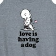 thumbnail image 3 of Peanuts - Love is Having a Dog - Women's Racerback Tank Top, 3 of 6