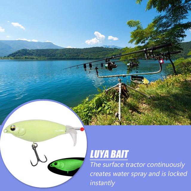 6,5 cm 6g cebo de pesca duro Artificial Topwater Spin Pencil señuelos (luminoso)
