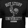 thumbnail image 3 of Teelocity Men's Sriracha Hot Stuff University Hot Sauce Black Relaxed Fit Short Sleeve Graphic T-Shirt, 3 of 3