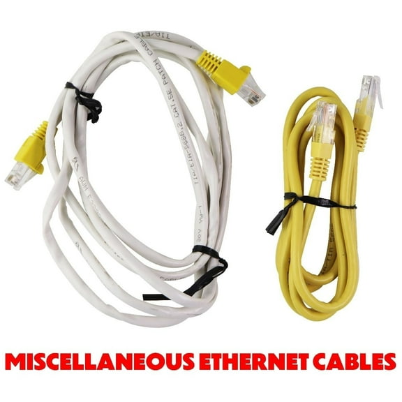 Misc and Mixed Ethernet Patch Cables - 1 Cable per Order - (3-Ft to 10-Ft / CAT5) (Very Good)
