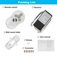 thumbnail image 5 of Universal Ceiling Fan Remote Control Kit, Compatible with Hunter, Harbor Breeze, Hampton Bay, 3-Speed Control with Dimmer, Works wtih Hunter 99122 99123 99600, Learn Key, 5 of 7