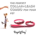 thumbnail image 3 of Heavy Duty Reflective Dog Collar \u Adjustable and with Durable Metal Buckle and Rings Odor chew Dog Collar for Small Medium and Large Dogs (Large Pink), 3 of 9
