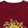 thumbnail image 5 of gakvbuo Summer Savings Clearance Sunflower Graphic Tee Shirt For Women Summer Tops Cute Flower Graphic Loose Print Funny Tees Crew Neck Short Sleeve Vintage Casual Blouse Tops, 5 of 8