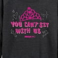 thumbnail image 3 of Mean Girls - You Cant Sit With Us Lightweight French Terry Wide Neck Long Sleeve Graphic Shirt, 3 of 5