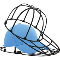 Hat Washer Cage for Baseball Caps Cleaner Washing Machine or Dishwasher Cap Washer Frame Washing Cage for Adult Kids Ball Hats (Black-1Pack)