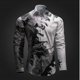 thumbnail image 1 of Camisa casual para hombre con ilusión óptica, impresión 3D, fiesta, calle, vaion, primavera y verano, solapa, manga larga, XS-6XL, tejido elástico, 1 of 6