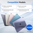 thumbnail image 2 of TEMOGU-Case for iPad Air 11 Inch M3/M2 (2025/2024), iPad Air 5th/4th Generation 10.9 Inch (2022/2020) Support Multi Angle Support, Clear Back Shockproof Shell Cover, Auto Wake/Sleep, Purple, 2 of 4