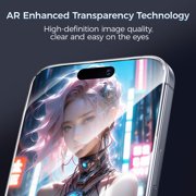 MAGIC JOHN 2 Pack Screen Protector for iPhone 14 Pro Max Tempered Glass HD Clear Screen Saver Shockproof Ease of Installation