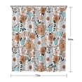 thumbnail image 5 of Pioneer Flower Floral Print Pattern Shower Curtain 72"x84" ,Bathroom Decorative Shower Curtains Set with 12 Hooks,Modern Waterproof Washable Shower Curtain, 5 of 6